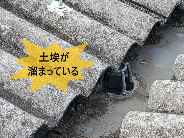 谷樋　土埃